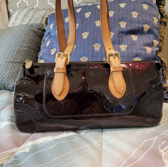 Louis Vuitton RoseWood Avenue Amarante Leather Satchel PM - Picture 1 of 13